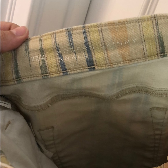 Loft multi-colored ankle skinny jeans - Picture 5 of 5